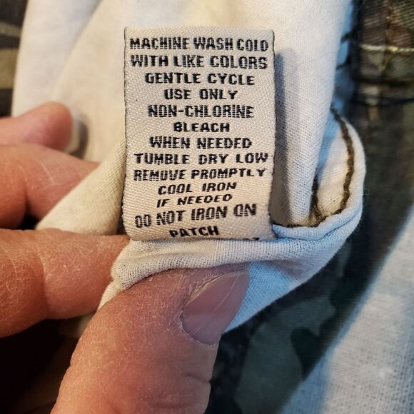 Lazer Camouflage Button Up Military Style Shirt Size S - Picture 9 of 12